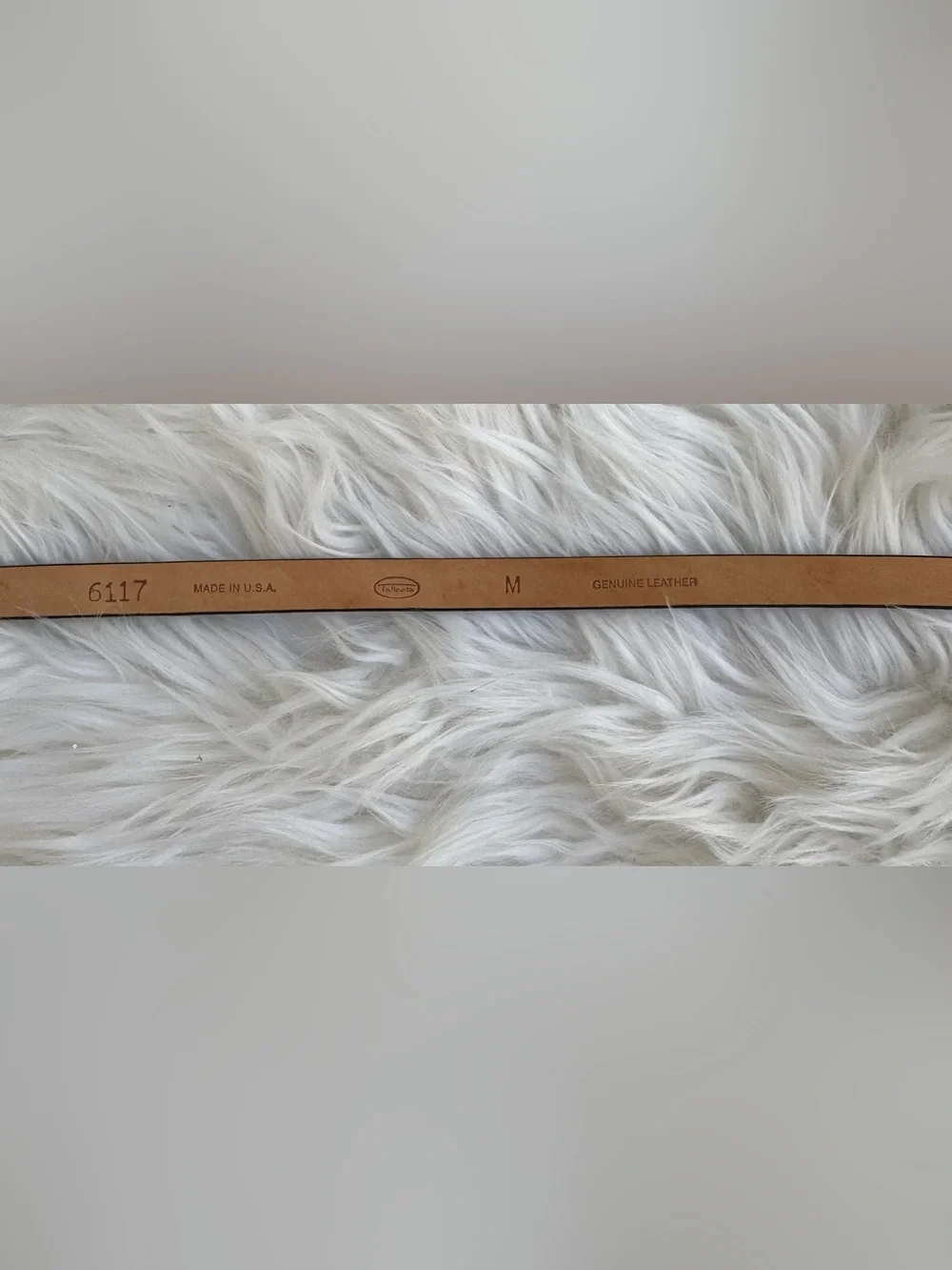 Vintage Talbots Tan Leather Belt Strap - Classic Narrow Profile